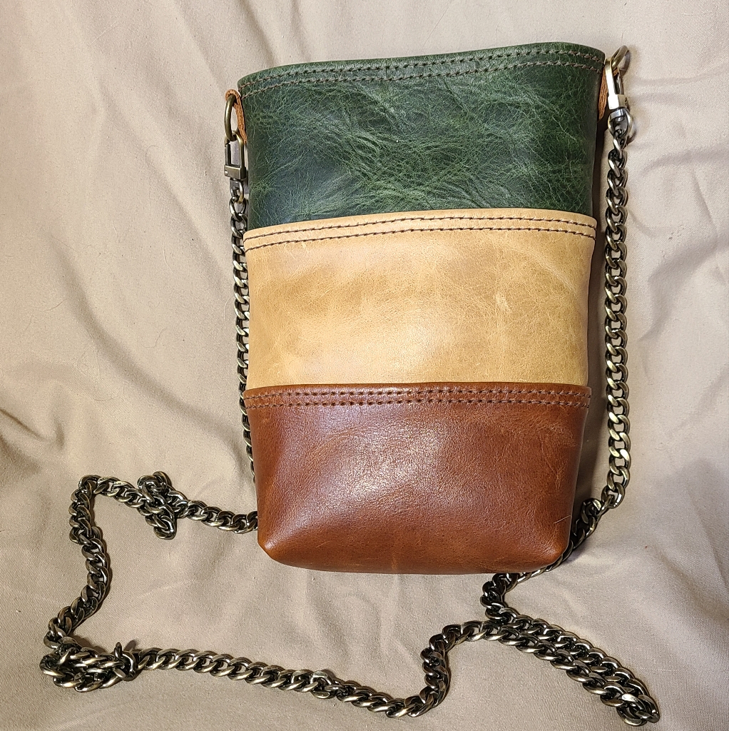 Hand Made Hand Stitched Cross Body Bag